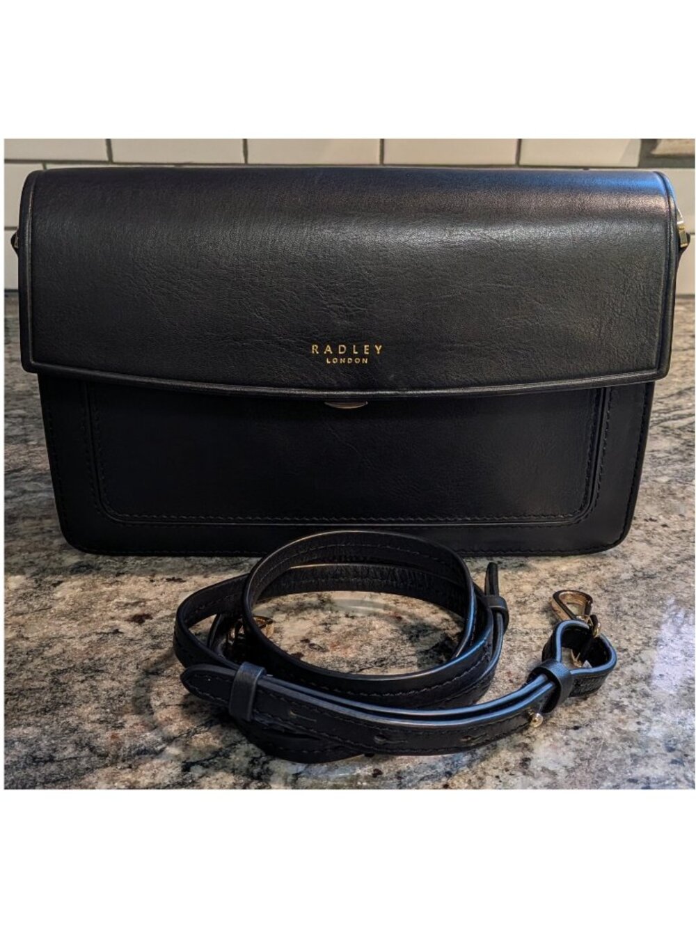 Radley London Apsley Road Black Leather Crossbody Bag